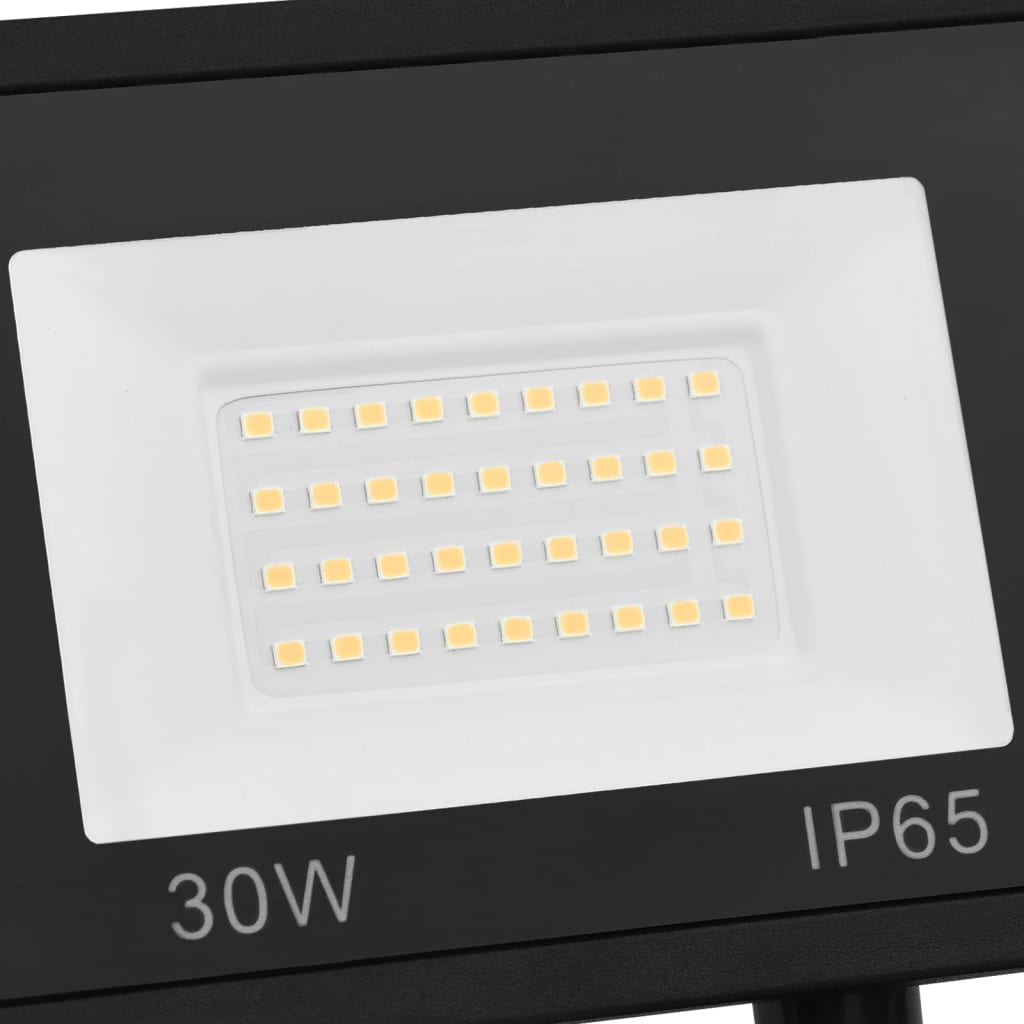 vidaXL Strålkastare med sensor 30 W LED kallvit