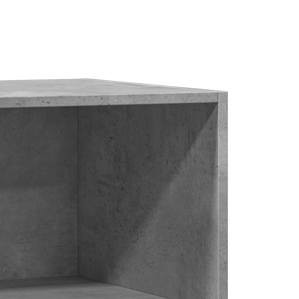 vidaXL Garderob betonggrå 77x48x102 cm konstruerat trä