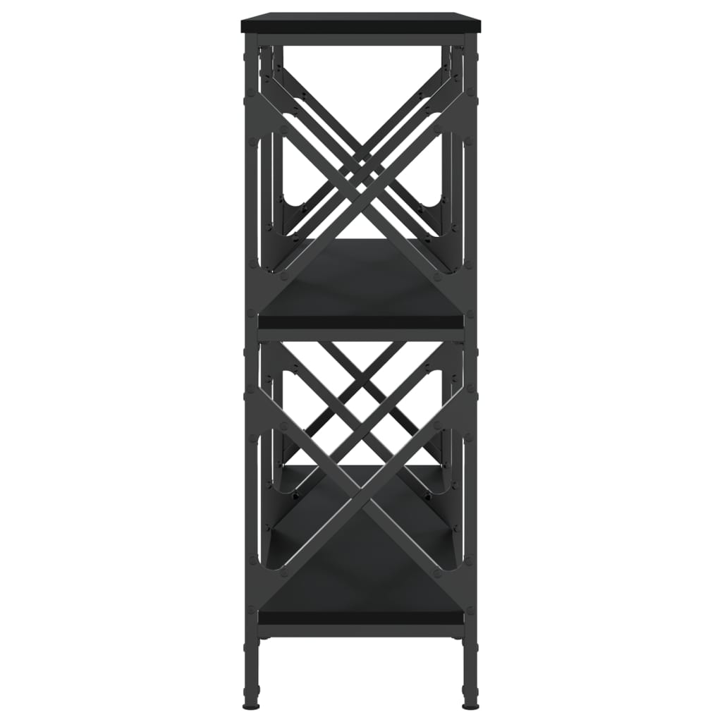 vidaXL Konsolbord svart 100x28x80,5 cm konstruerat trä