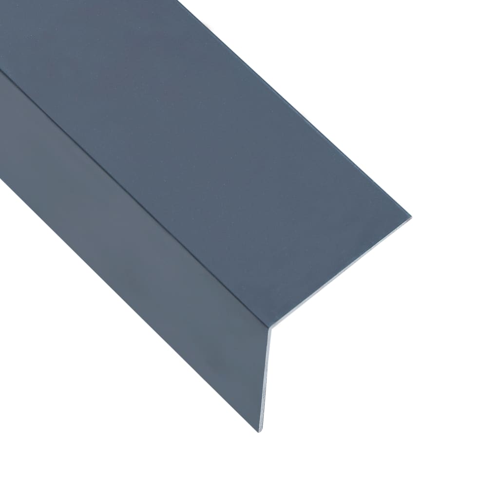 vidaXL Vinkelstång 90° L-profil 5 st aluminium antracit 170cm 30x30 mm