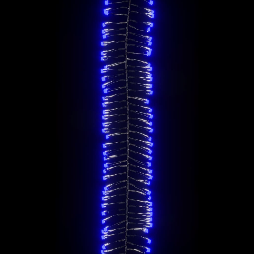 vidaXL Ljusslinga med 2000 LED cluster blå 40 m PVC