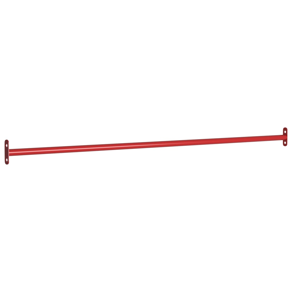 vidaXL Räck 125 cm stål röd