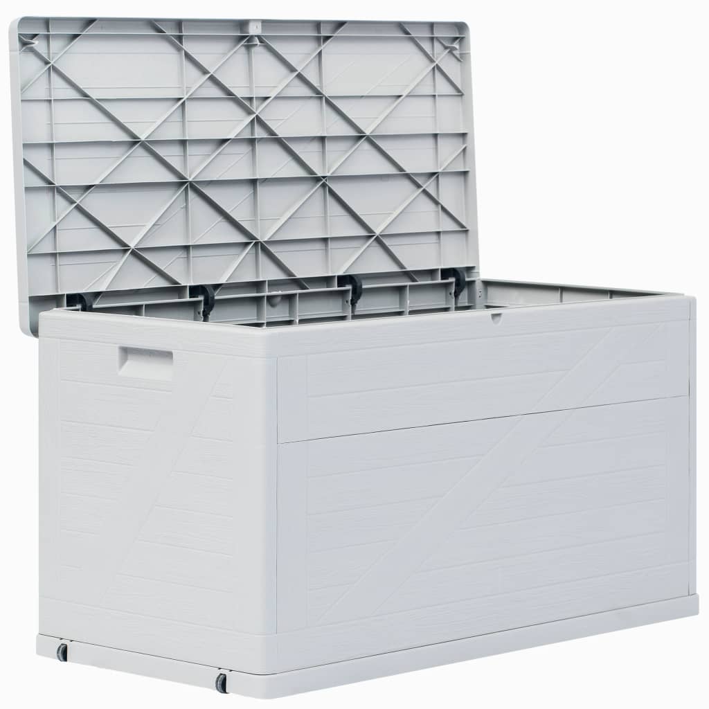 vidaXL Dynbox 420 liter ljusgrå