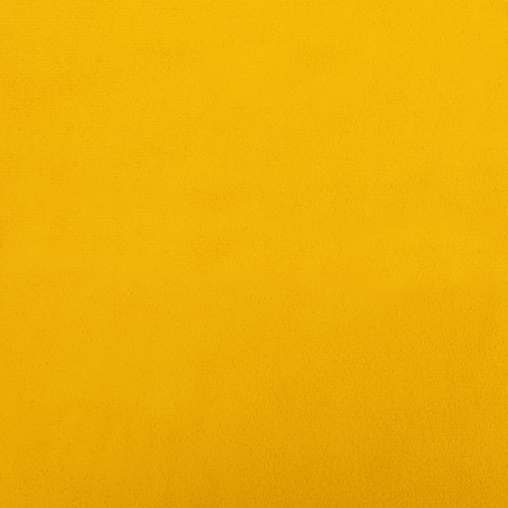 vidaXL Bäddsoffa 2-sits gul sammet