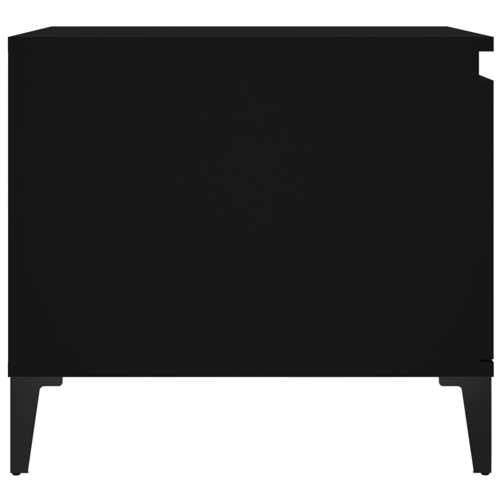 vidaXL Soffbord svart 100x50x45 cm konstruerat trä