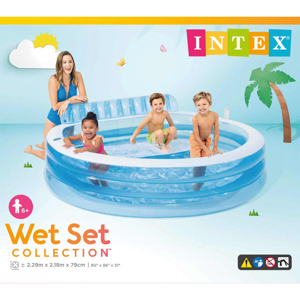 Intex Uppblåsbar pool Family Lounge Pool 57190NP