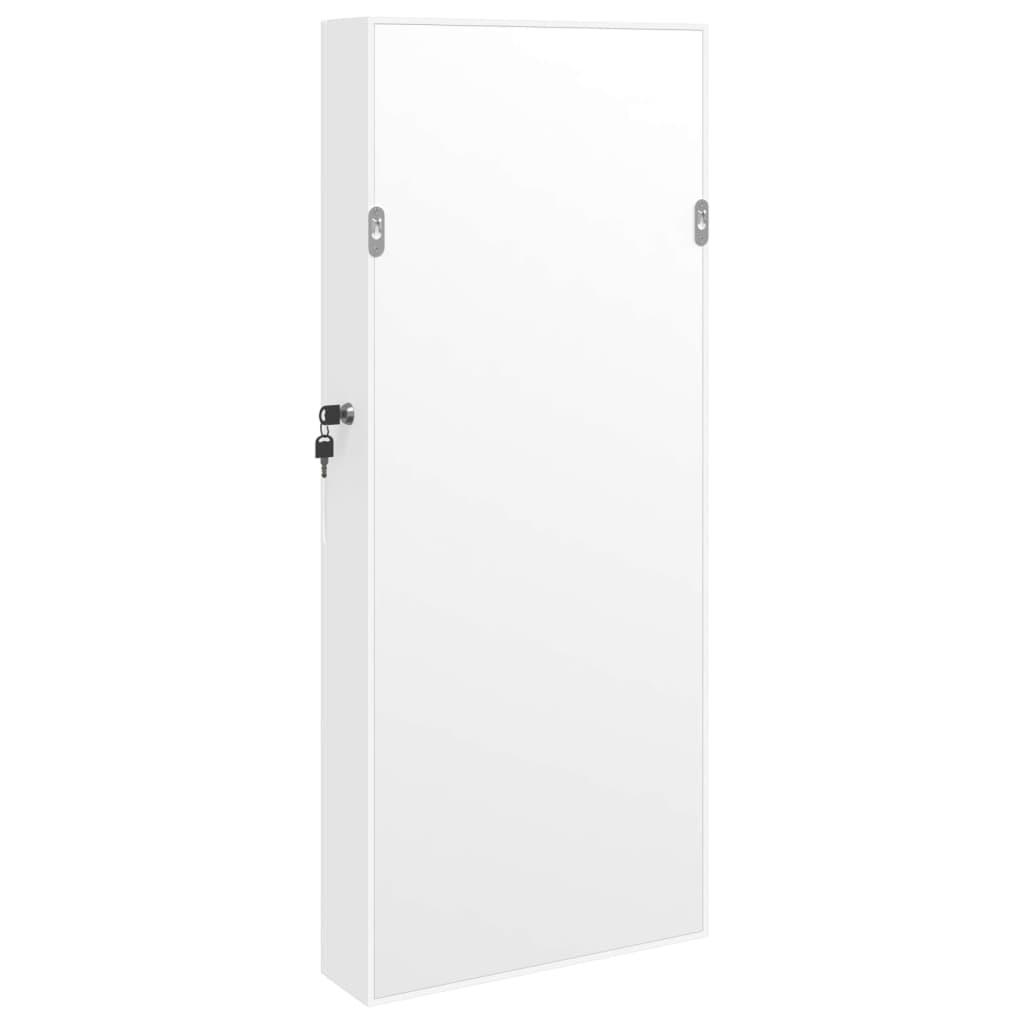 vidaXL Spegelskåp vit väggmonterat 37,5x10x90 cm