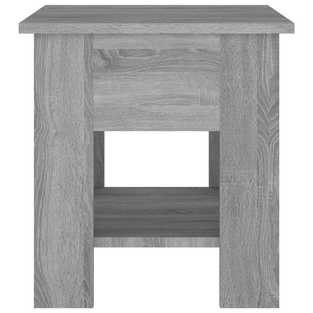 vidaXL Soffbord grå sonoma-ek 40x40x42 cm konstruerat trä