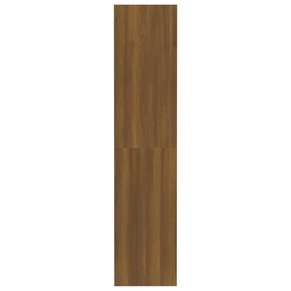vidaXL Bokhylla/Rumsavdelare brun ek 80x30x135 cm konstruerat trä