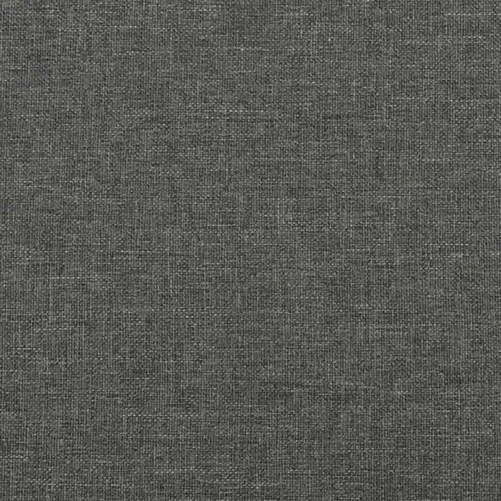 vidaXL Sängram med huvudgavel mörkgrå 80x200 cm tyg