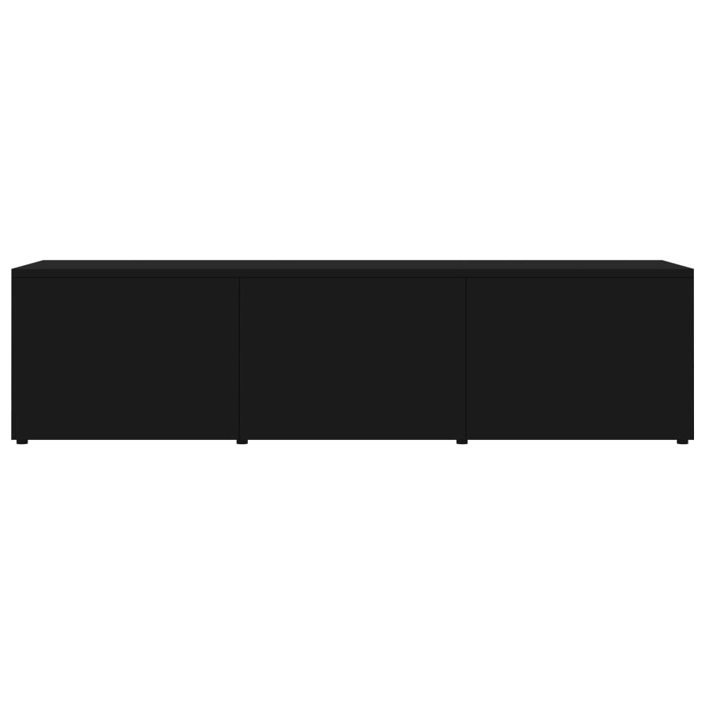 vidaXL TV-bänk svart 120x34x30 cm spånskiva