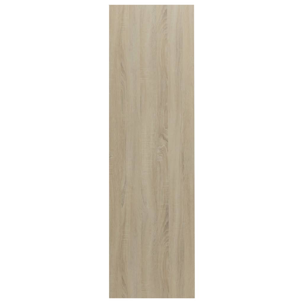 vidaXL Bokskåp vit och sonoma-ek 97,5x29,5x100 cm konstruerat trä