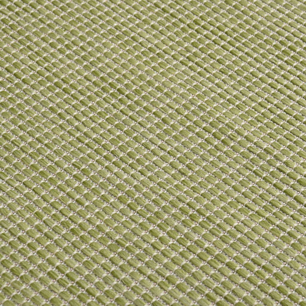 vidaXL Utomhusmatta plattvävd 160x230 cm grön