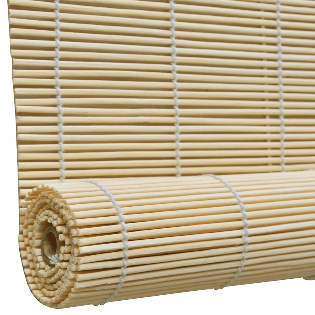 vidaXL Rullgardin bambu 100x220 cm naturlig