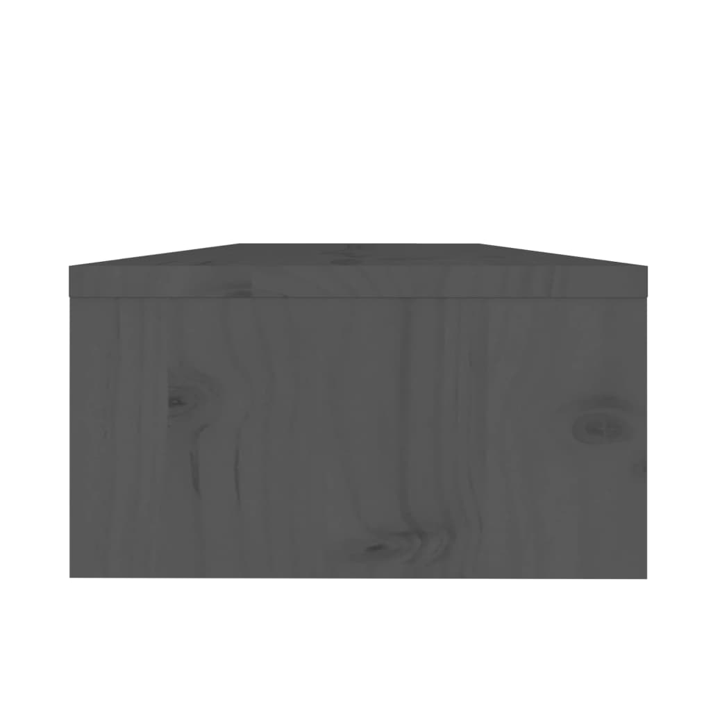 vidaXL Skärmställ grå 50x24x13 cm massiv furu