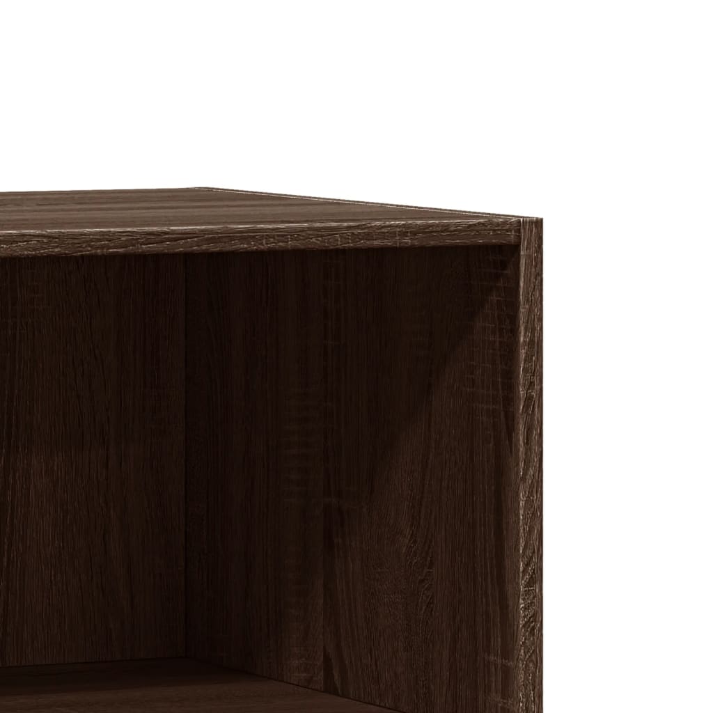 vidaXL Garderob brun ek 77x48x102 cm konstruerat trä