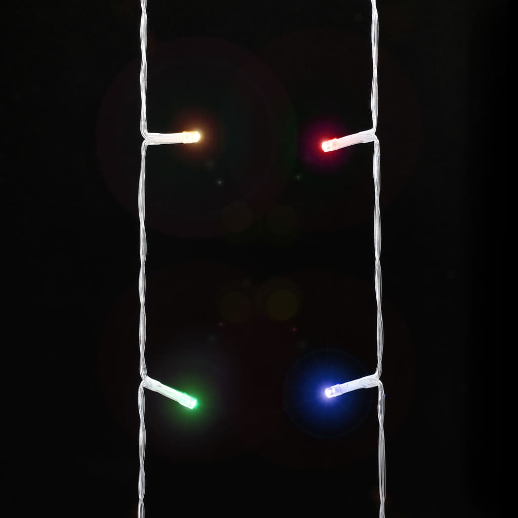 vidaXL Julgransbelysning 320 LED färgglad 375 cm