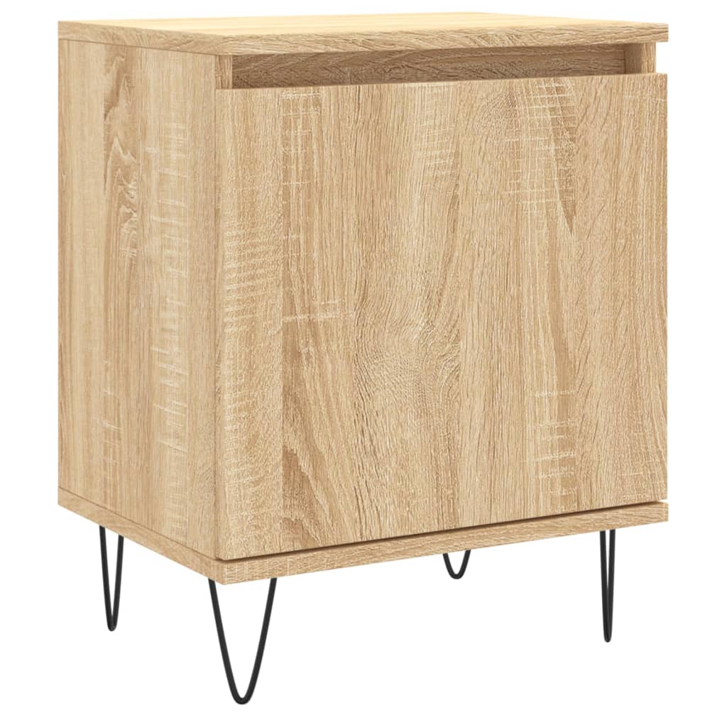vidaXL Sängbord sonoma-ek 40x30x50 cm konstruerat trä