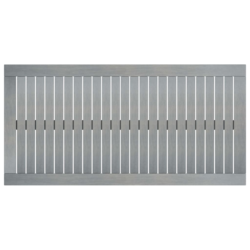 vidaXL Soffbord 100x50x33 cm grått massivt akaciaträ