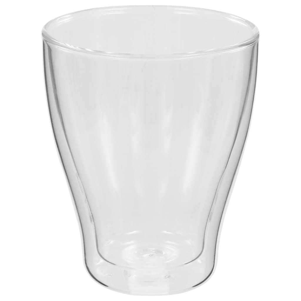 vidaXL Latte Macchiato-glas dubbelväggiga 6 st 370 ml