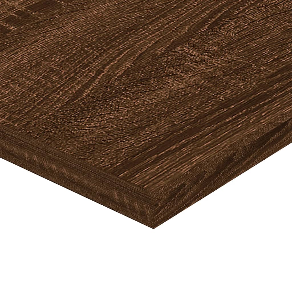 vidaXL Vägghyllor 4 st brun ek 80x20x1,5 cm konstruerat trä