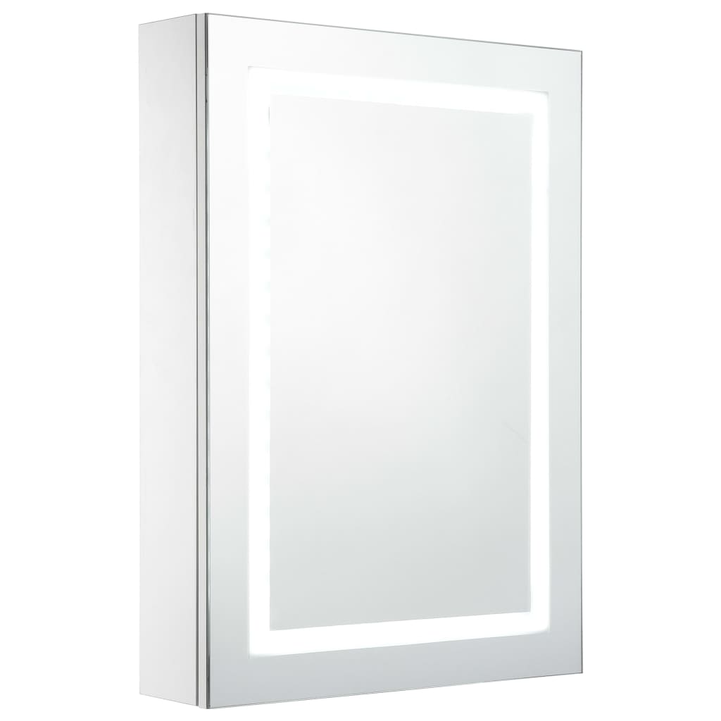 vidaXL Badrumsskåp med spegel LED 50x13x70 cm