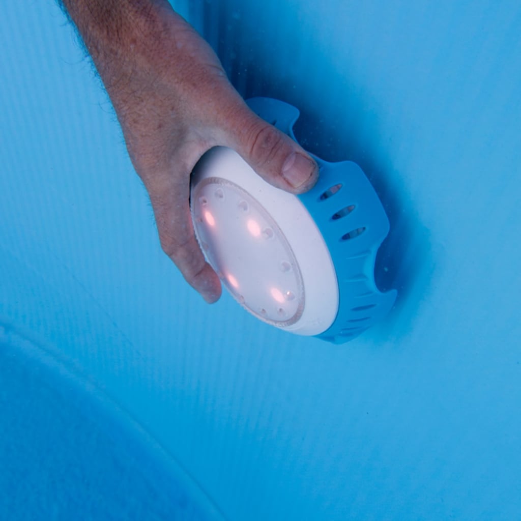 Gre LED-lampa för pooler ovan jord vit och blå LEDRC