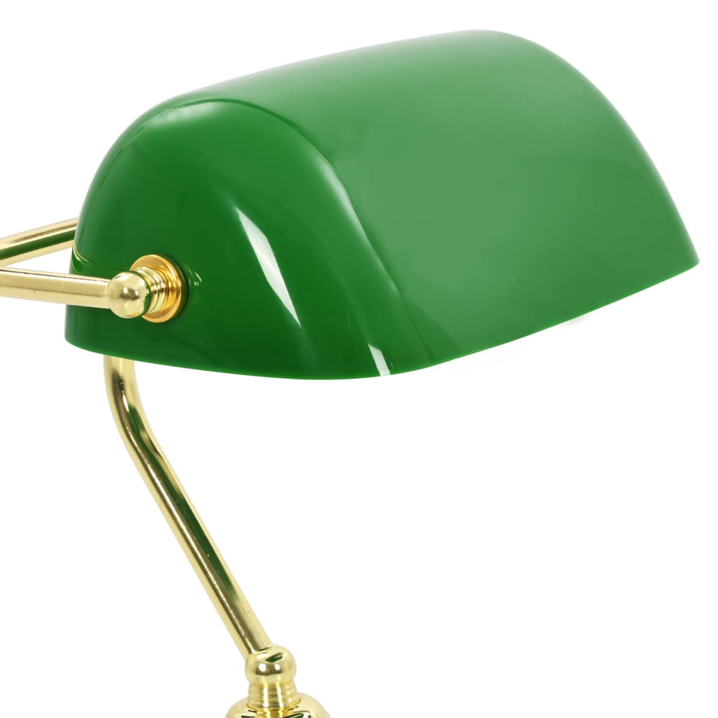 vidaXL Bordslampa 40 W grön och guld