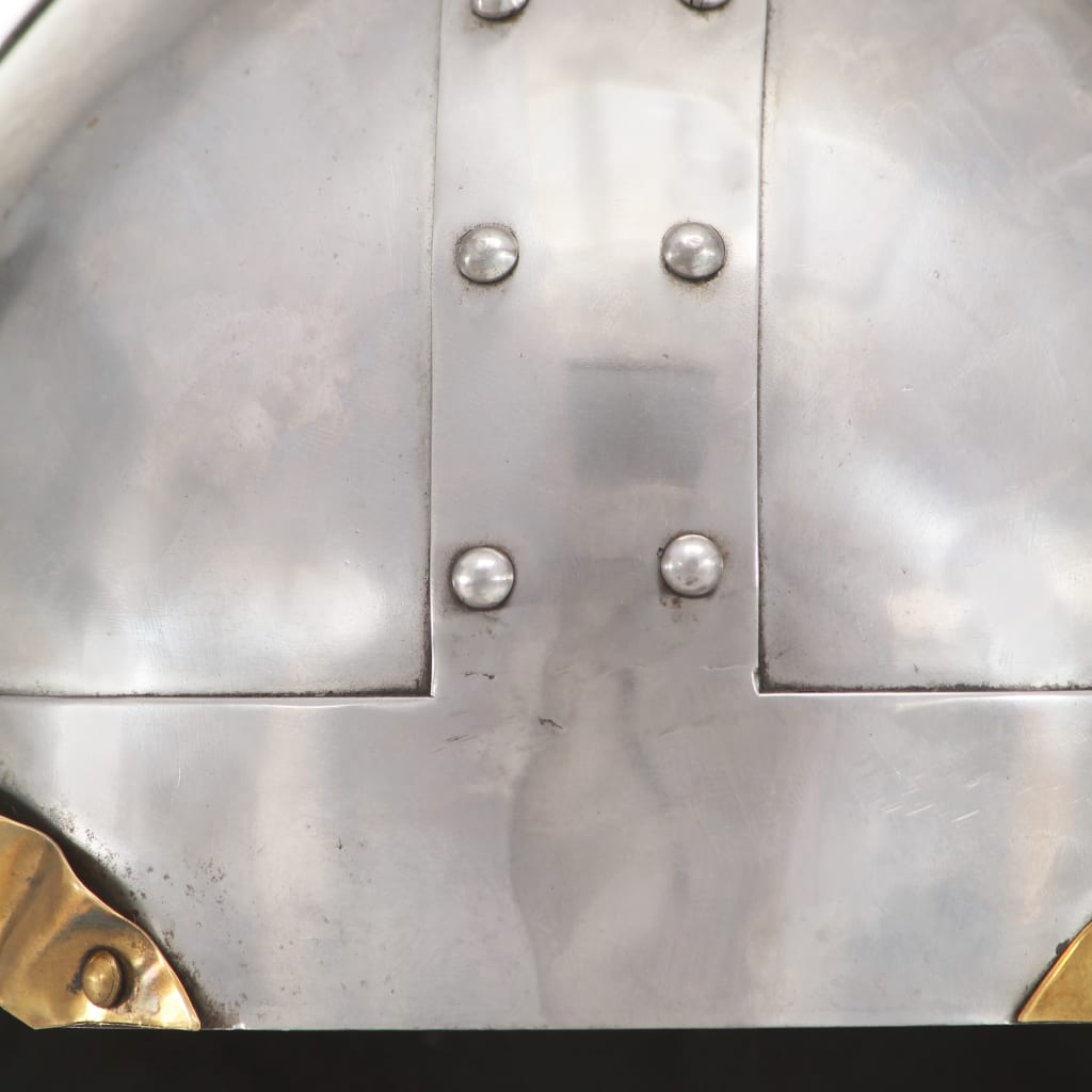 vidaXL Fantasibaserad vikingahjälm för LARP silver stål