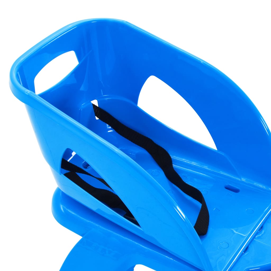 vidaXL Släde med sits och ratt blå 102,5x40x23 cm polypropylen