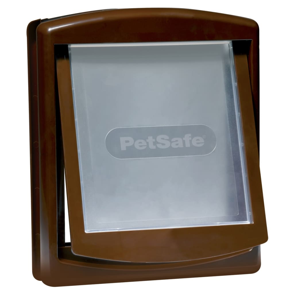 PetSafe 2-vägslucka för husdjur 755 medium 26,7x22,8 cm brun