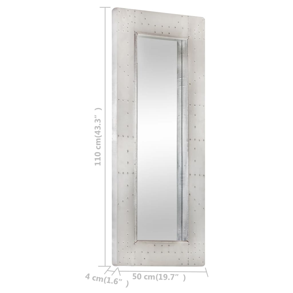 vidaXL Spegel 110x50 cm metall