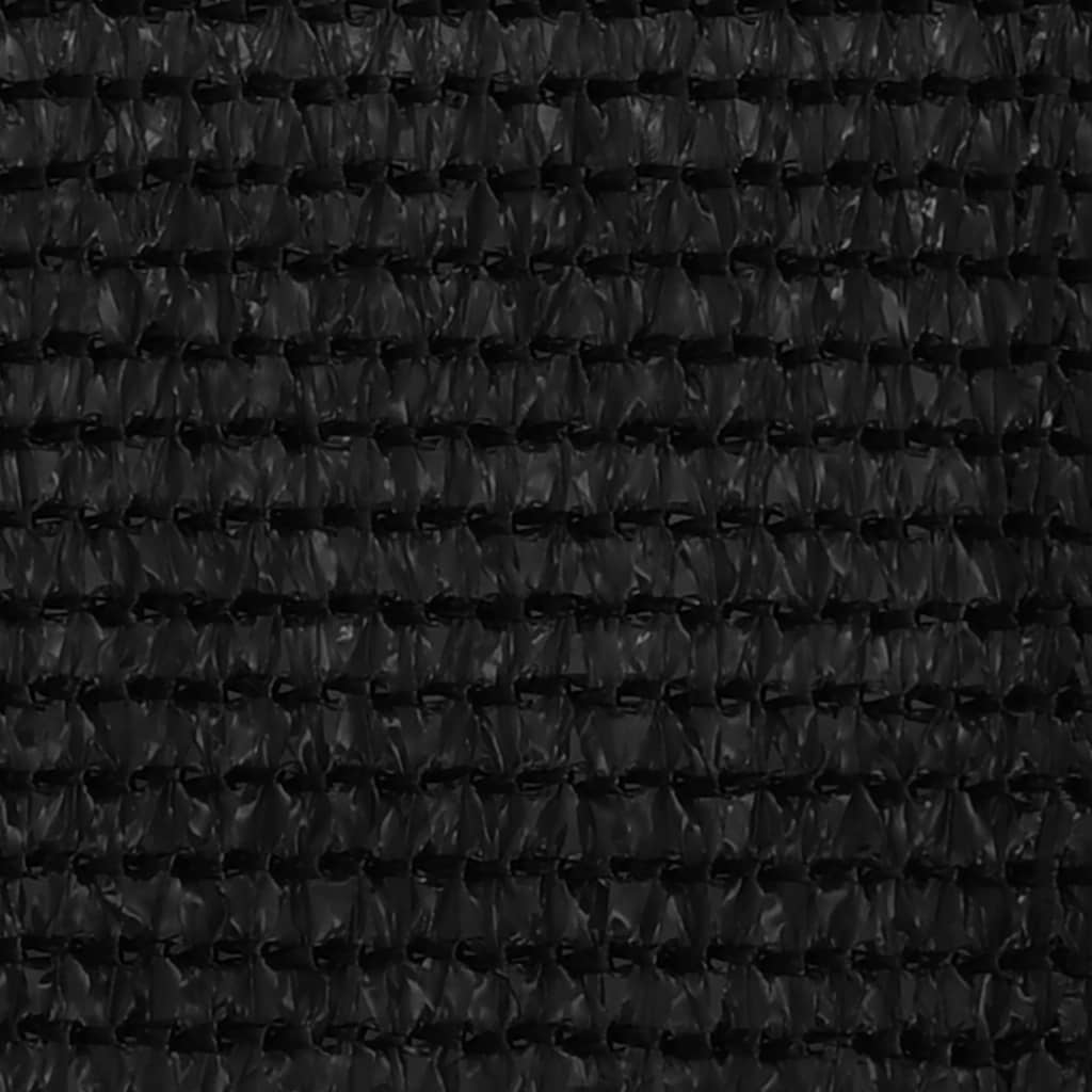 vidaXL Balkongskärm svart 120x500 cm HDPE