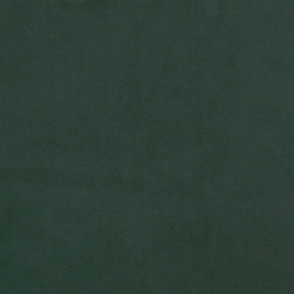 vidaXL Sängram mörkgrön 120x190 cm sammet