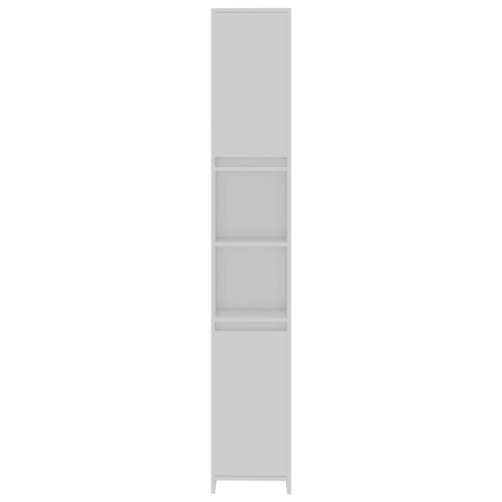 vidaXL Badrumsskåp vit 30x30x183,5 cm spånskiva