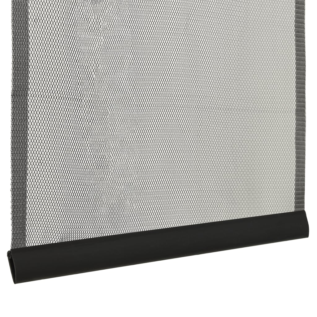 vidaXL Insektsnät för dörr svart 100x220 cm polyester