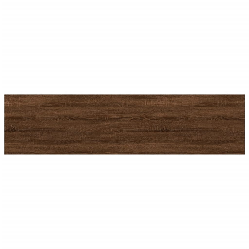vidaXL Vägghyllor 4 st brun ek 80x20x1,5 cm konstruerat trä