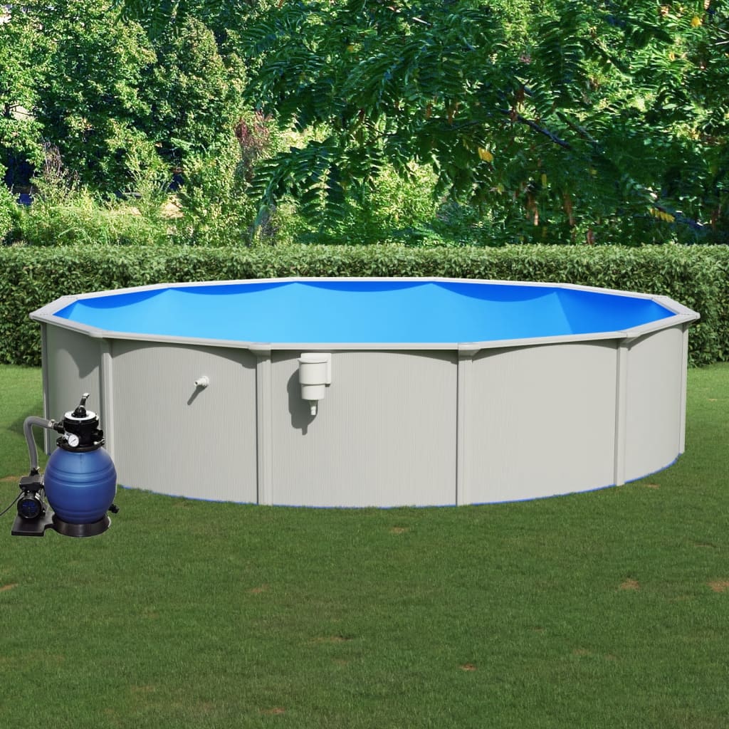 vidaXL Pool med sandfilterpump 550x120 cm