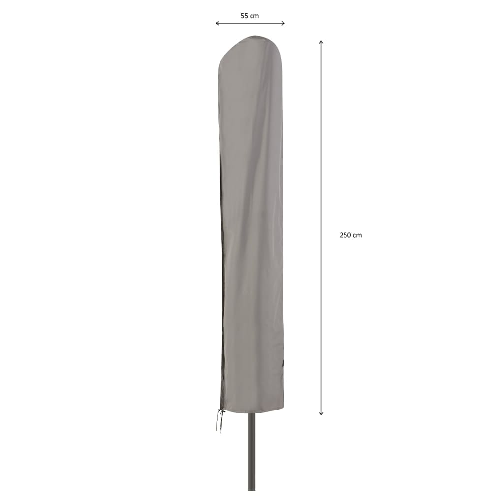 Madison Överdrag för stående parasoll 55x250 cm grå