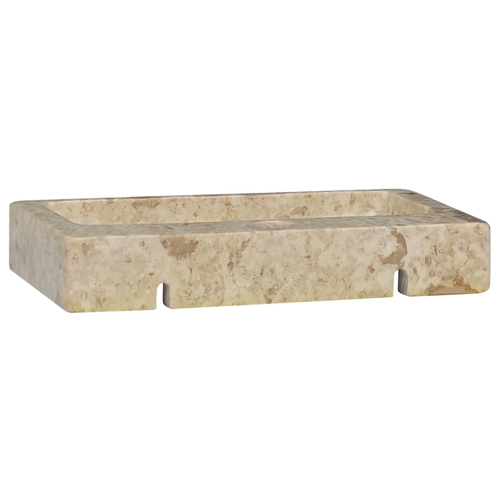 Marmor Handfat vidaXL Handfat gräddvit 38x24x6,5 cm marmor | vidaXL.se