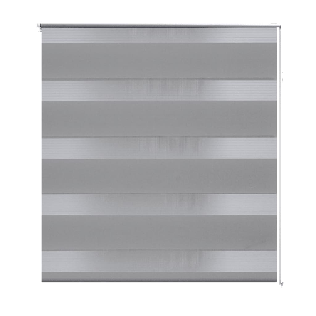 Rullgardin randig grå 80 x 175 cm transparent