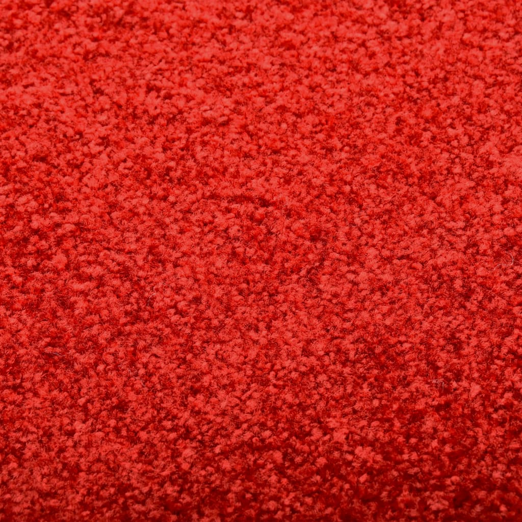 vidaXL Dörrmatta tvättbar röd 60x90 cm
