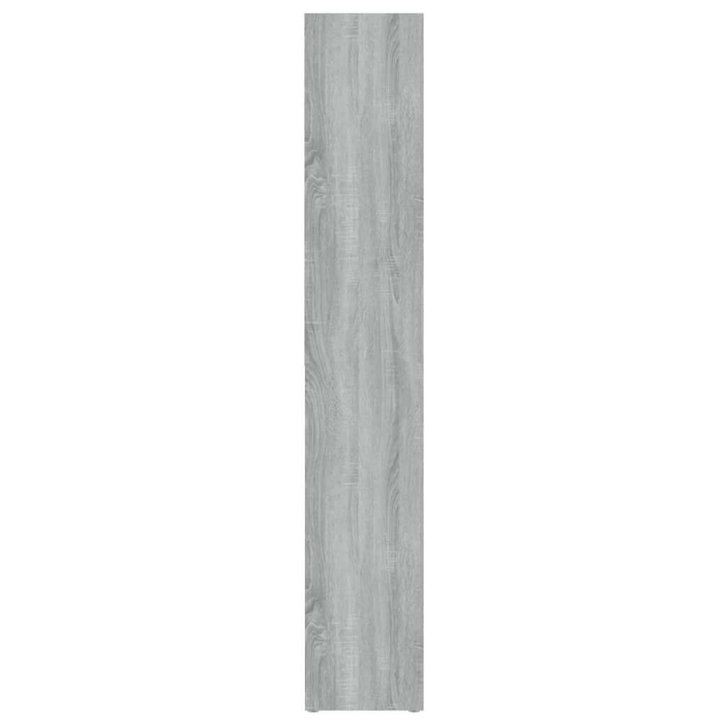 vidaXL CD-hyllor 2 st grå sonoma 21x16x93,5 cm konstruerat trä