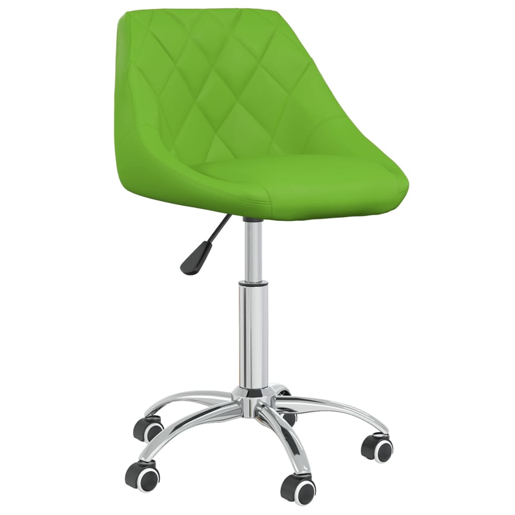 vidaXL Snurrbar kontorsstol grön konstläder
