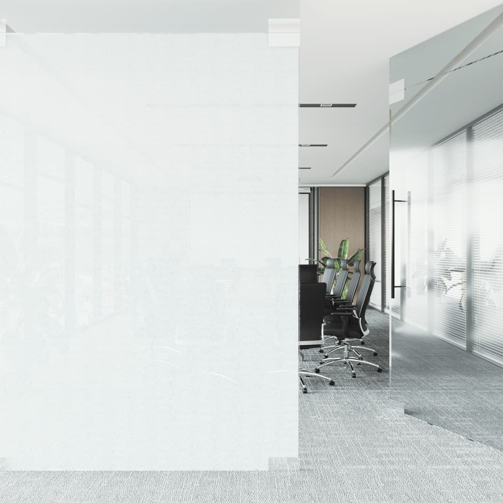 vidaXL Fönsterfilmer 3 st statisk frostad transparent grå PVC