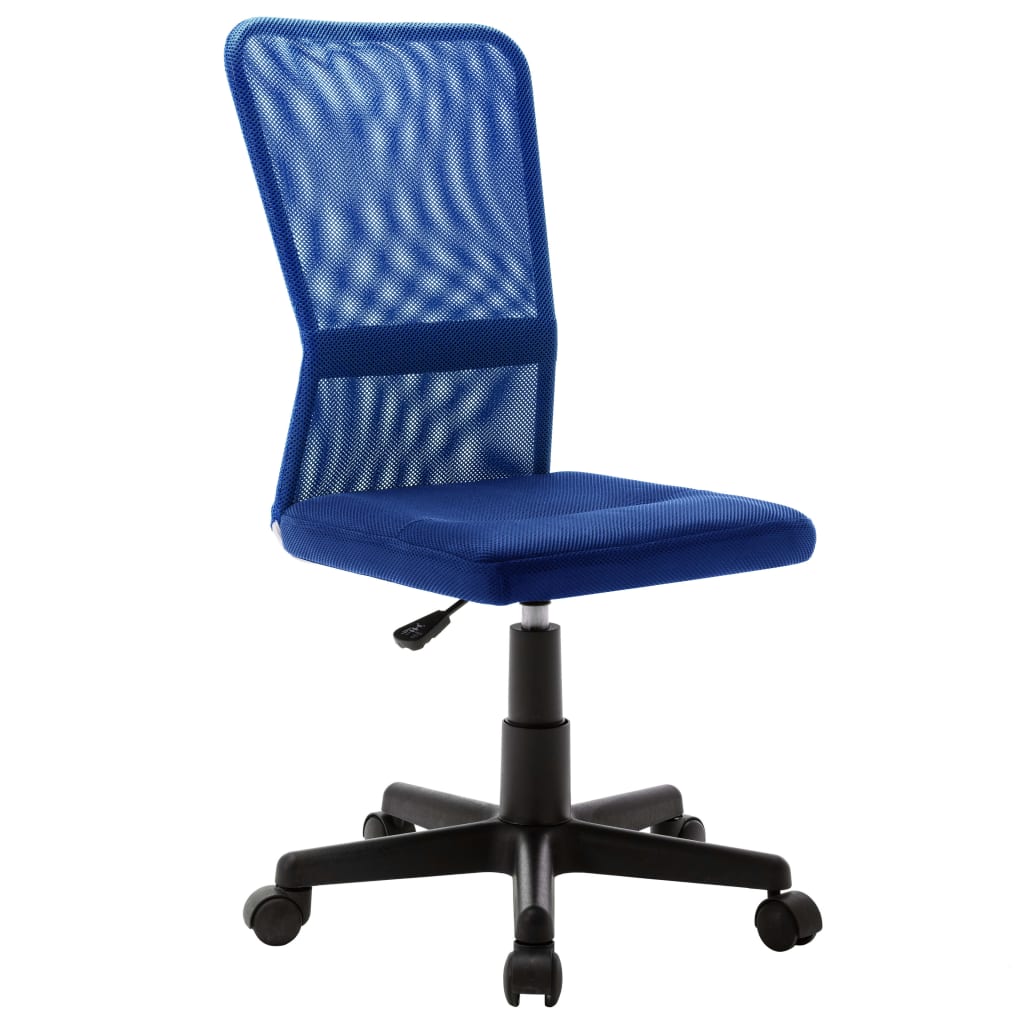 vidaXL Kontorsstol blå 44x52x100 cm nättyg