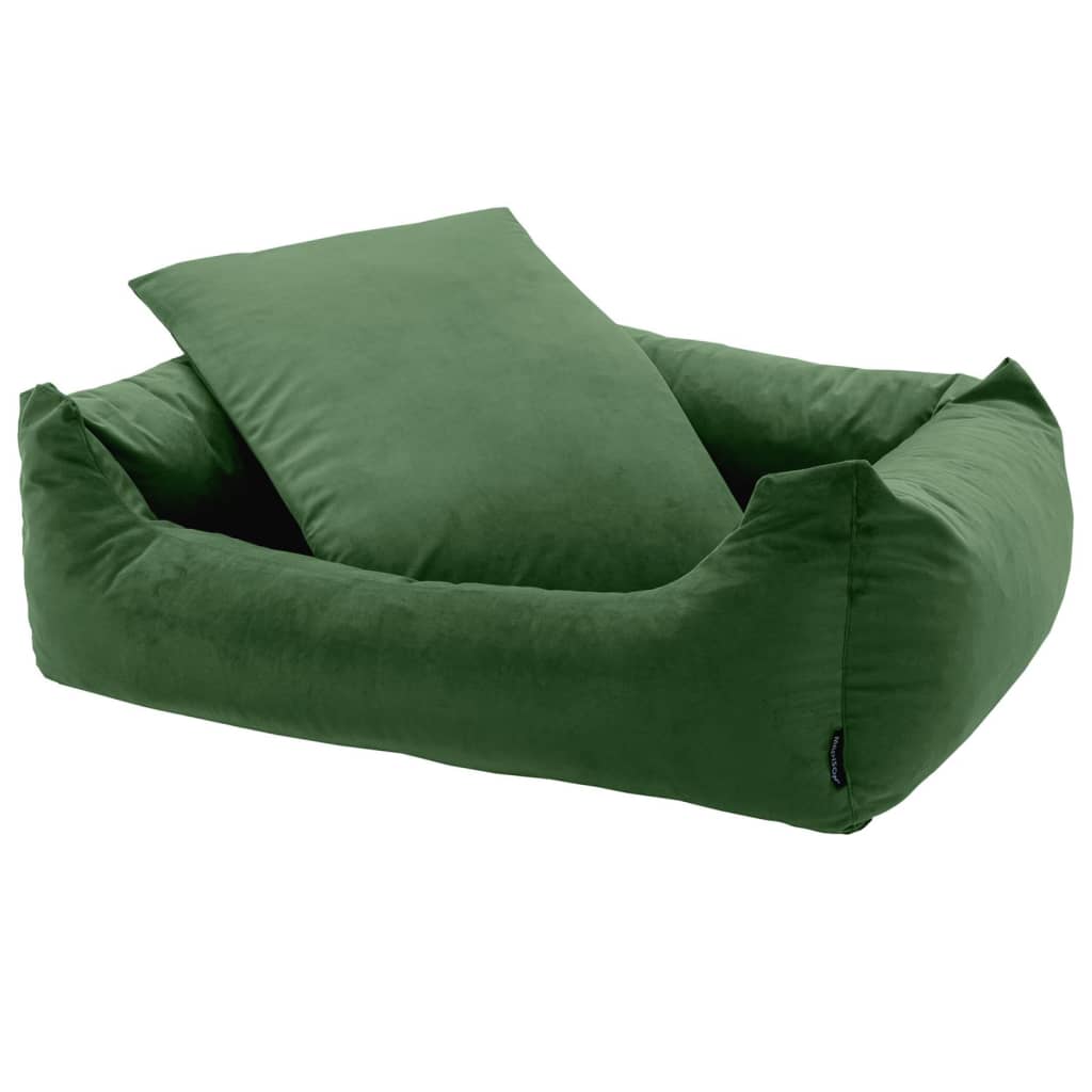 Madison Hundsäng Velvet 80x67x22 cm grön