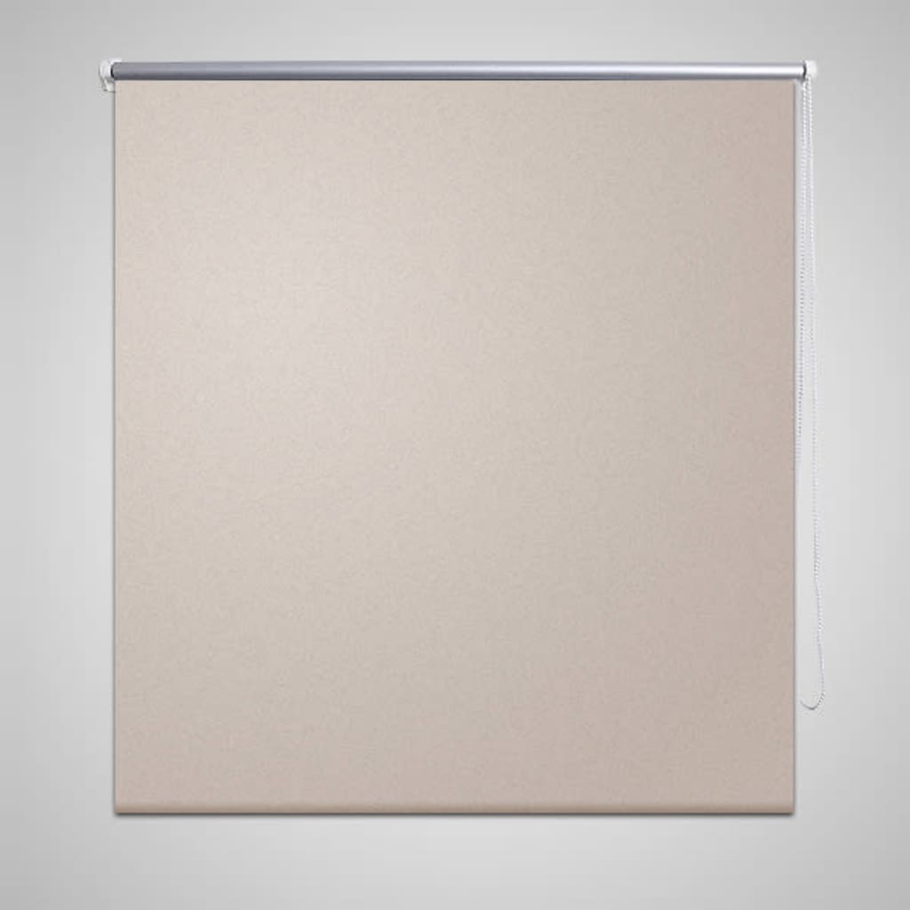 Rullgardin beige 120 x 230 cm mörkläggande