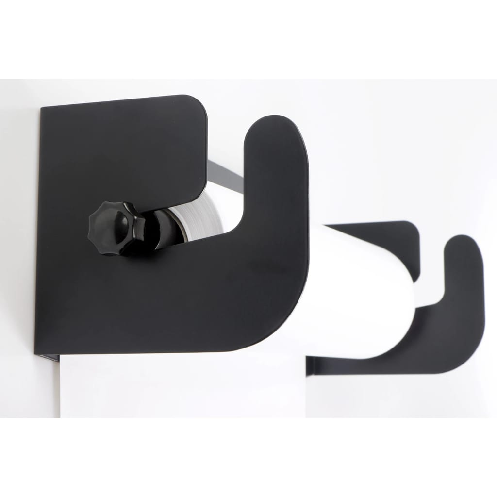 Europel Vägghållare för pappersrulle 46x13x15 cm svart