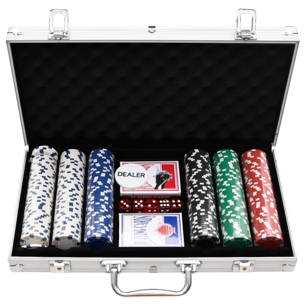 vidaXL Poker set 300 delar 11,5 g
